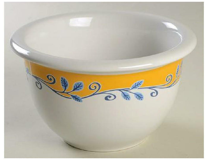 Corning CASA FLORA Bella Vista 1 Qt MIXING BOWL Stoneware 7" Mexico Blue Yellow