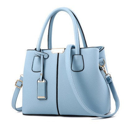 textured crossbody bag european american fusion style pu leather black