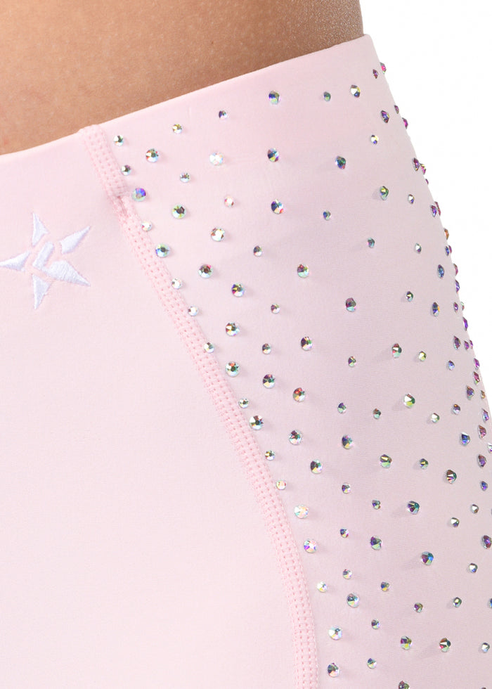 Crystal Compression Short in Powder Pink