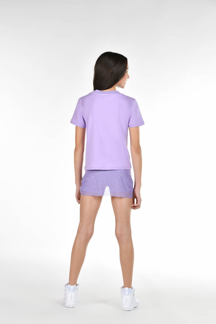 Crystal Couture Glimmerfly T-Shirt in Lavender