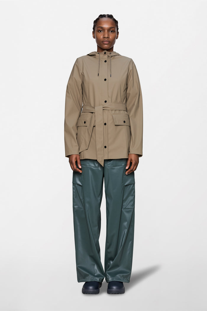 RAINS Curve Jacket Beige Jacket