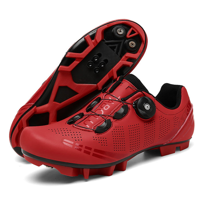 "ventilated cycling footwear with shock absorbing insoles"