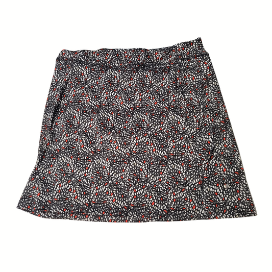 Daily Sports Red, White, Black & Tan Teardrop Print Skort Size XL