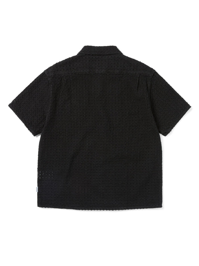 Damaged Denim Zip S/S Shirt