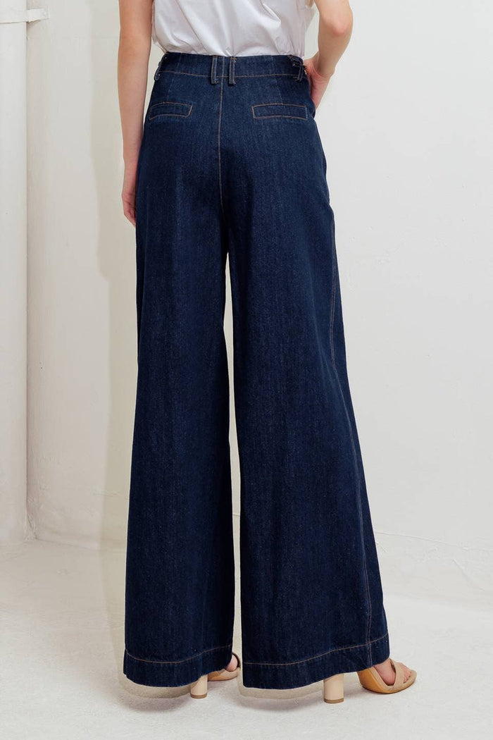 Style the Dark Gold Chain Detail Jeans exclusively at Born To Glam