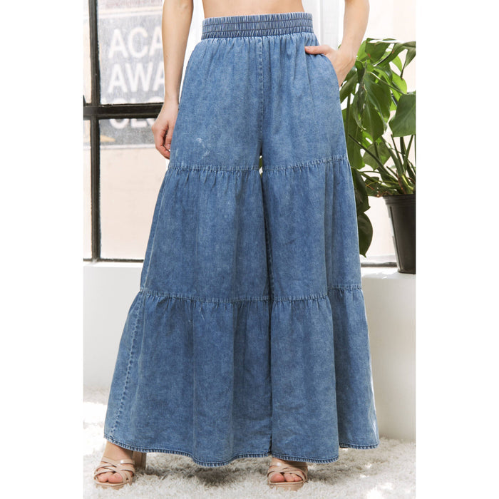 Style the Denim Daydream Pants exclusively at Born To Glam