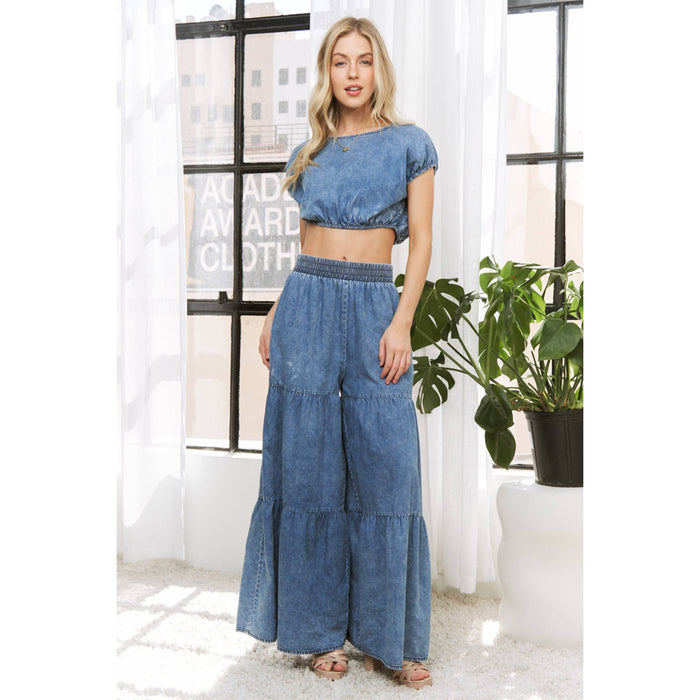 Style the Denim Daydream Pants exclusively at Born To Glam