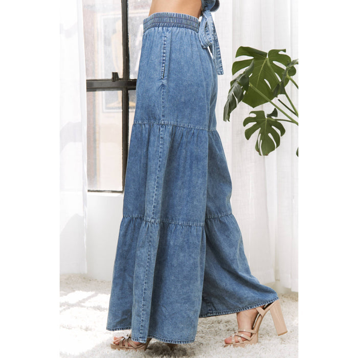Style the Denim Daydream Pants exclusively at Born To Glam