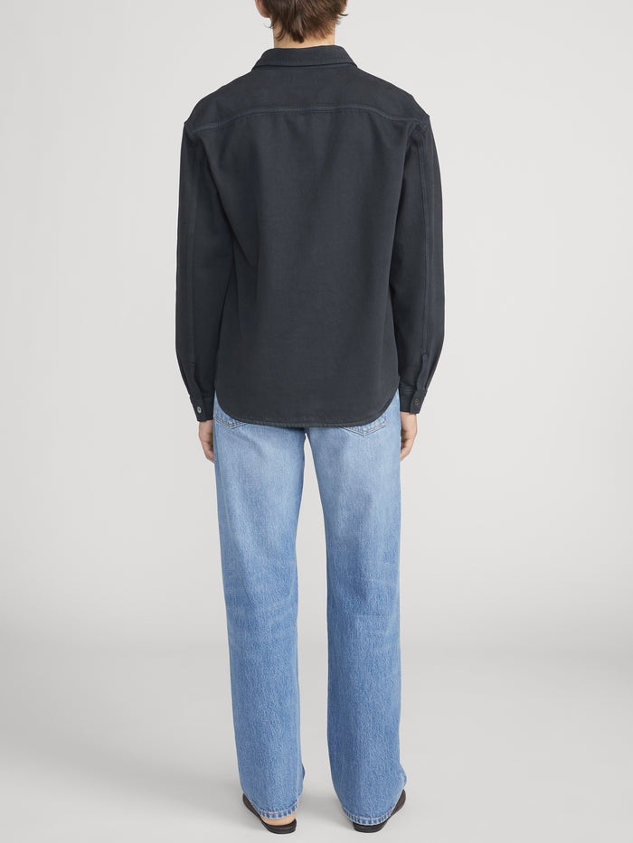 Denim Overshirt -- Dark Navy