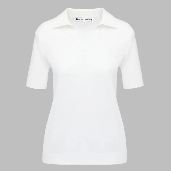 Devon Halsey Jojo Cashmere Sweater - White