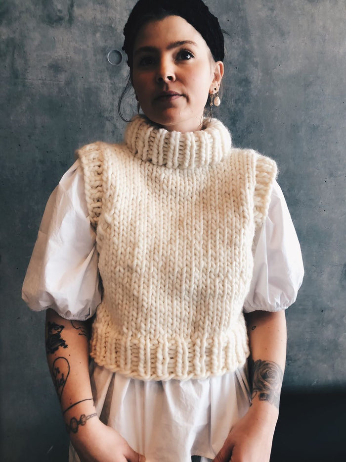 Drama Vest strikkeopskrift