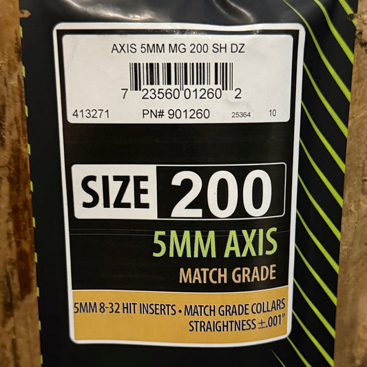 Easton Axis 5MM MG 200 Shafts 1 Dozen