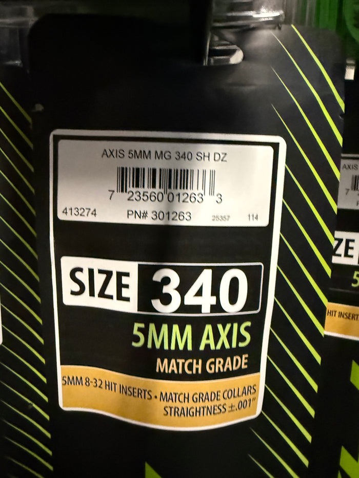 Easton Axis 5MM MG 340 Shafts 1 Dozen