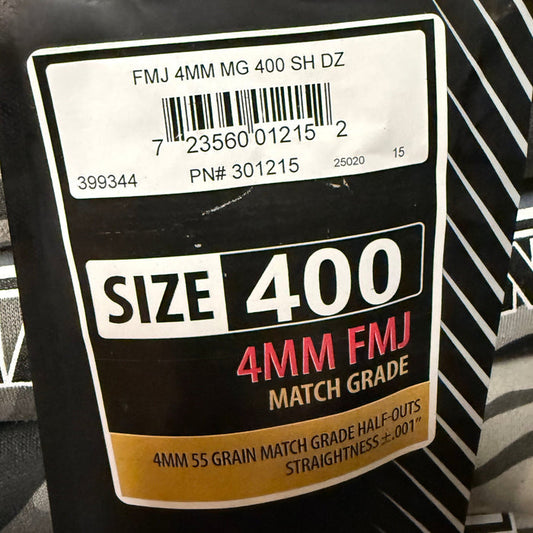 Easton FMJ 4MM MG 400 Shafts. 1 DZ