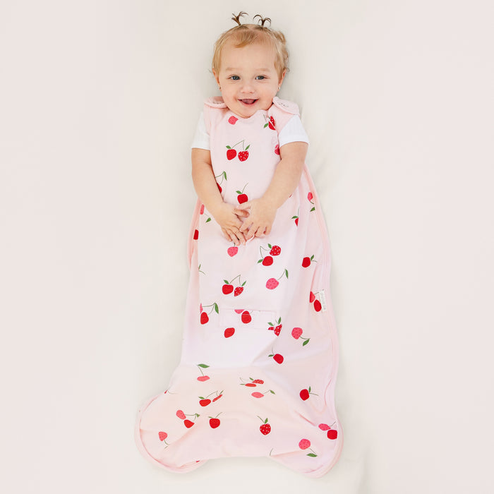Ecolino® Adjustable Baby Sleep Bag, Organic Cotton, Universal Size: 2 Months - 2 Years, Cherry