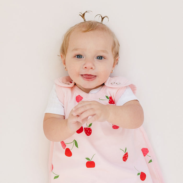 Ecolino® Adjustable Baby Sleep Bag, Organic Cotton, Universal Size: 2 Months - 2 Years, Cherry