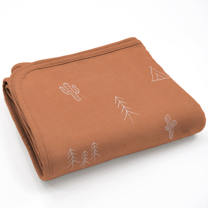 Ecolino® Toddler Blanket, 100% Organic Cotton Blanket, 52.5" x 40", Desert