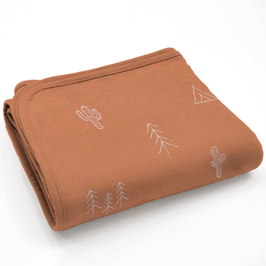 Ecolino® Toddler Blanket, 100% Organic Cotton Blanket, 52.5" x 40", Desert
