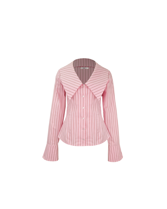 EDDIE SHIRT PINK RED STRIPE