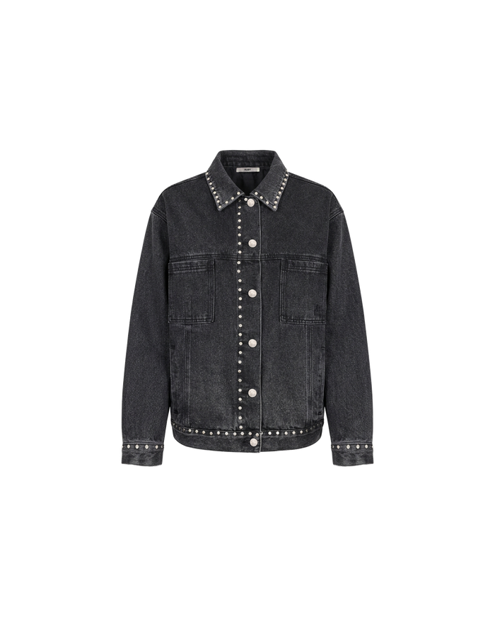 EDDIE STUDDED JACKET BLACK