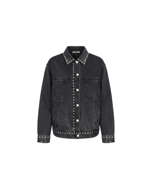 EDDIE STUDDED JACKET BLACK