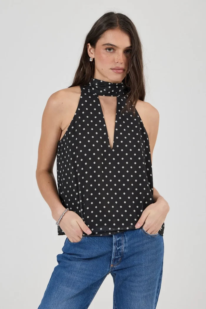 Edie Halter Polka Dot Top