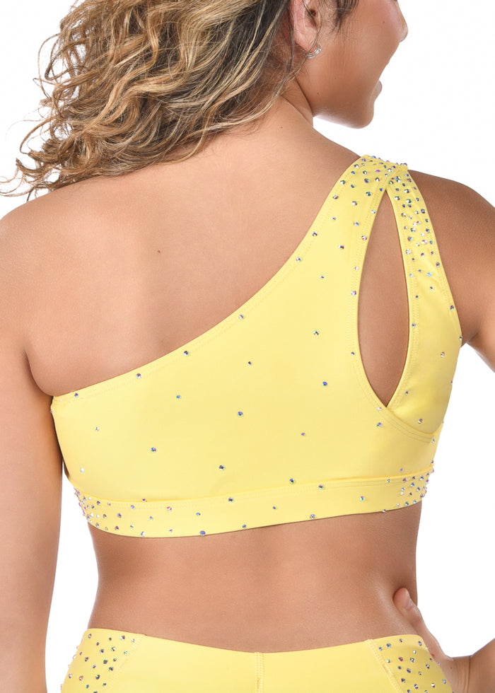 Elsa Sports Bra in Butter Yellow