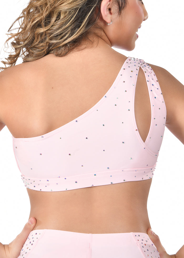 Elsa Sports Bra in Powder Pink