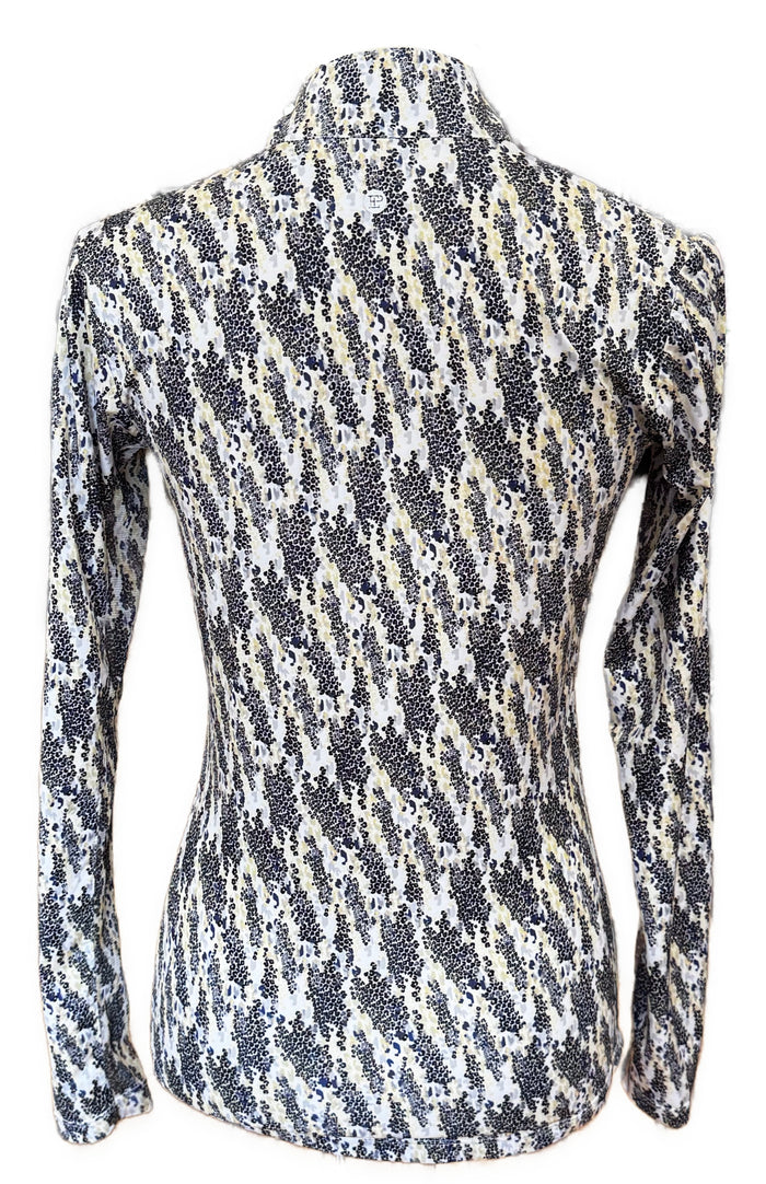 EP NY Mini Leopard Print Blue, Black & Yellow Sun Shirt Size XS