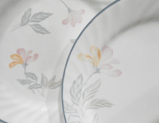 ❤️ EUC Corelle Impressions PINK TRIO Choose DINNER or LUNCH PLATE *Floral Pink Peach Blue