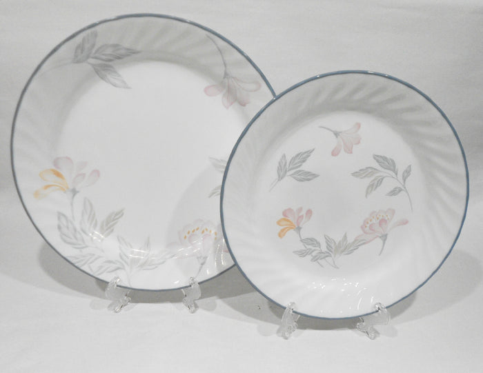 ❤️ EUC Corelle Impressions PINK TRIO Choose DINNER or LUNCH PLATE *Floral Pink Peach Blue