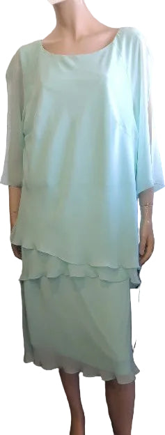 Eve Hunter Chiffon Skirt Suit