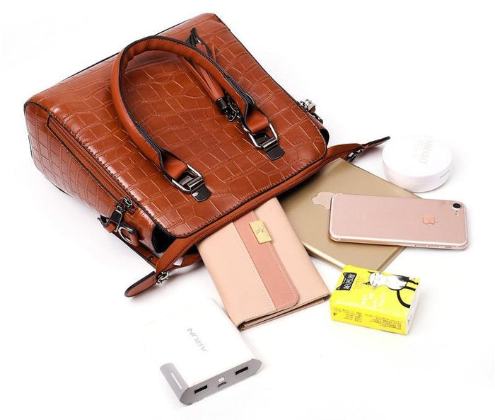 Evelyn - Everyday Elegance 4-Piece Vegan Leather Bag Set
