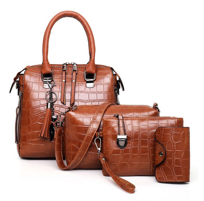 Evelyn - Everyday Elegance 4-Piece Vegan Leather Bag Set