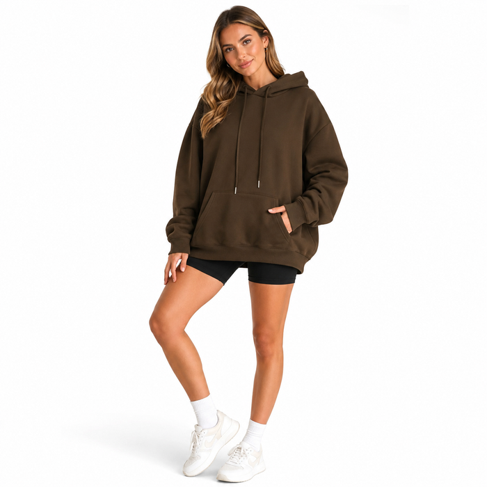 Faith message hoodie for women with a calm casual mood, slightly stretchy feel, and versatile styling for daily wear anywhere