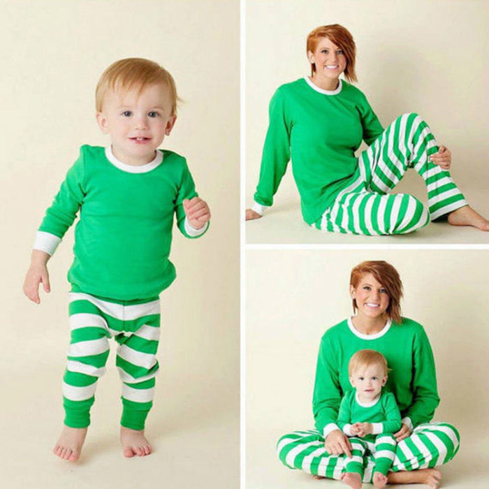 durable organic cotton striped christmas pjs family photo ready