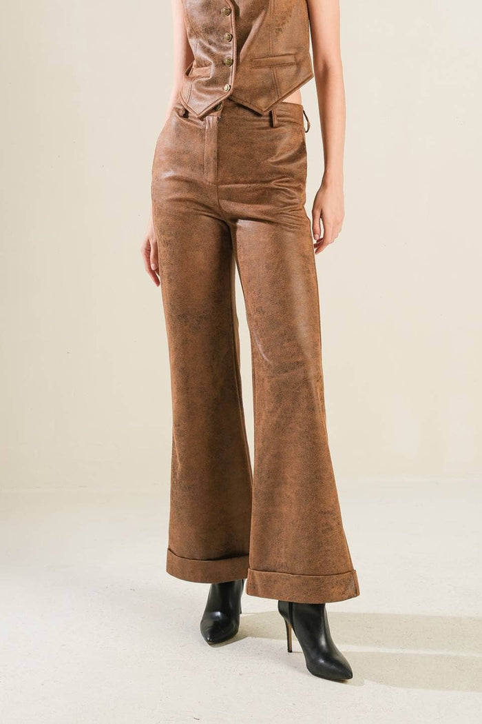 Style the Faux Leather Pant exclusively at Born To Glam