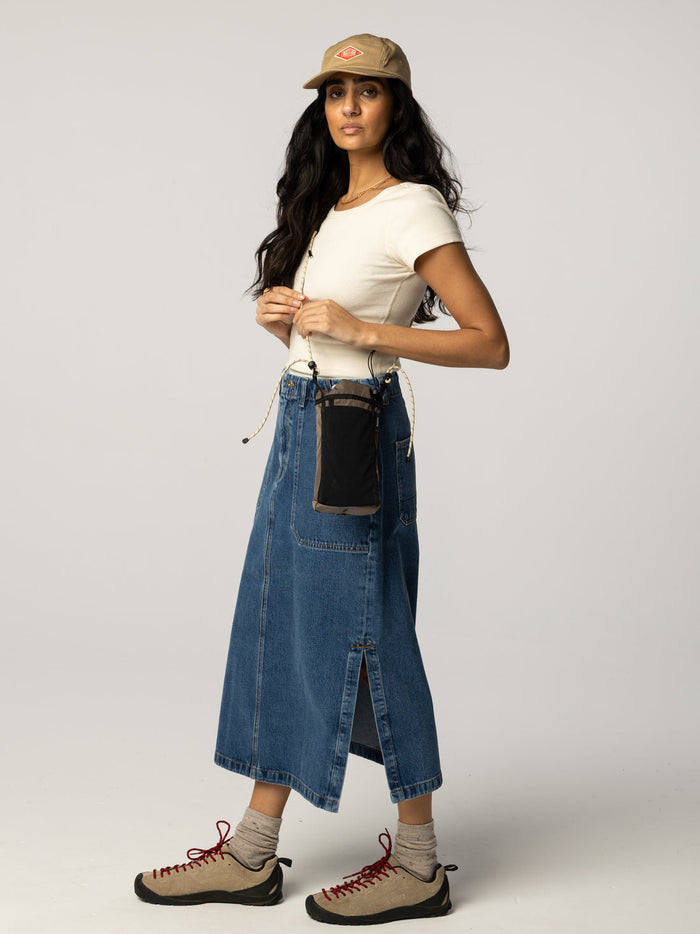 Finisterre Yarrel Denim A-Line Skirt – Women's