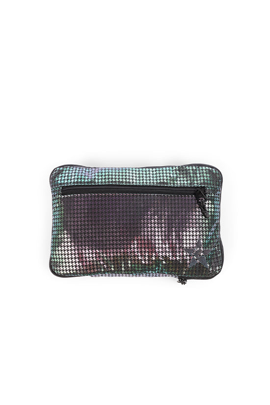 Foldable Tote in Galaxy Houndstooth