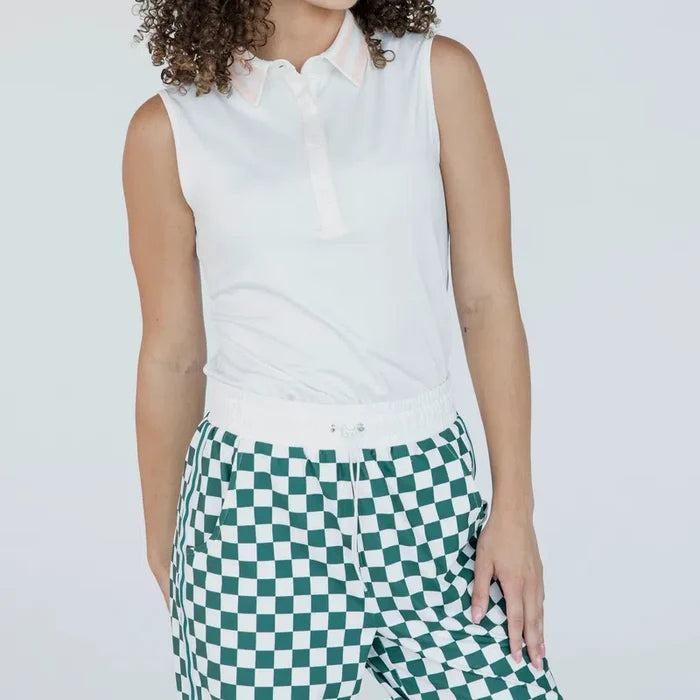 Fore All Moore Polo - White/Pink