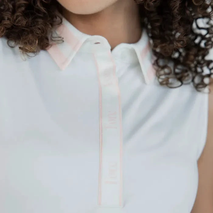 Fore All Moore Polo - White/Pink