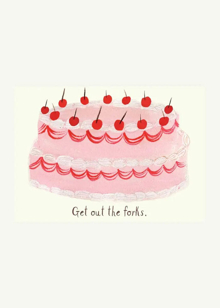Forks Out Birthday Card