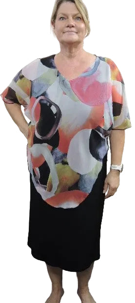 Formation Chiffon Overlay Dress