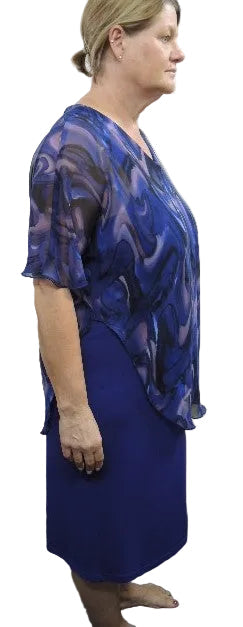 Formation Chiffon Overlay Dress