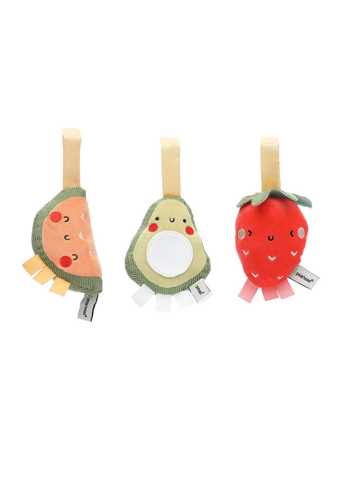 Fruit Stroller Plush Toys - Set of 3