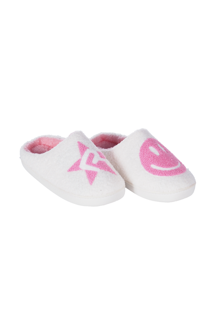 Fuzzy Slippers in Pink