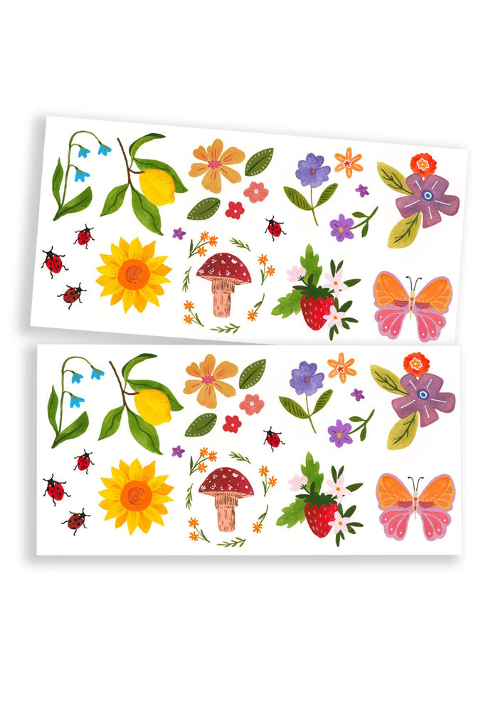 Garden Party Temporary Tattoo Pack