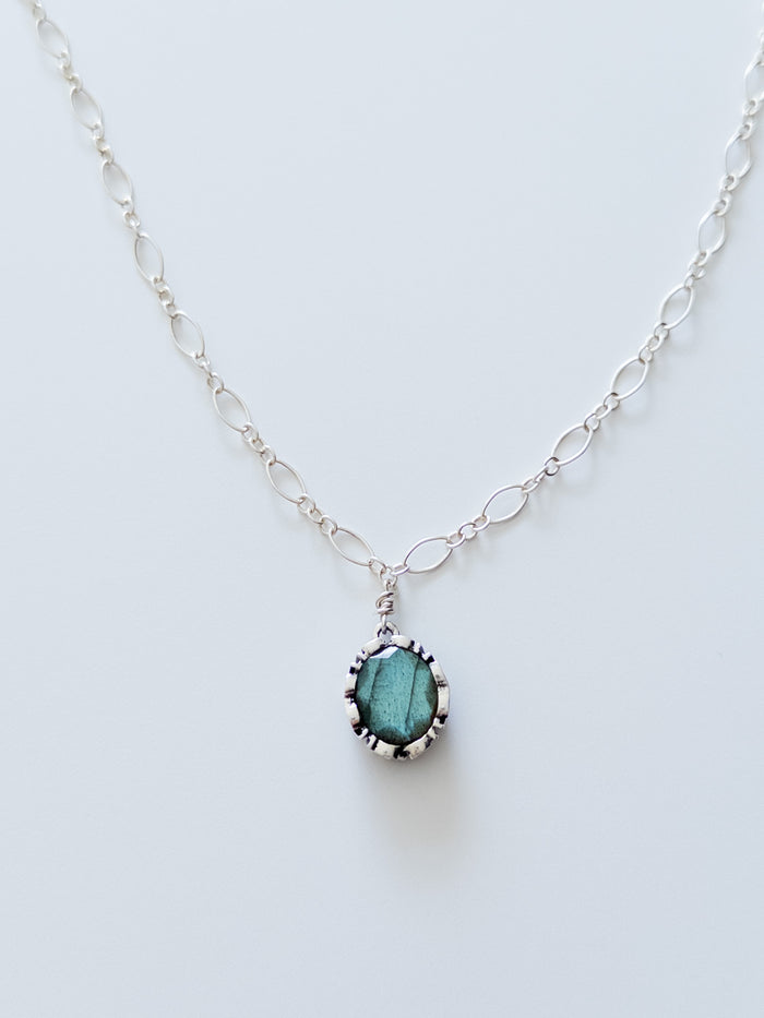 Georgina nh necklace in labradorite
