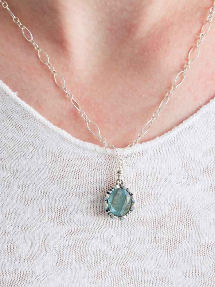 Georgina nh necklace in labradorite