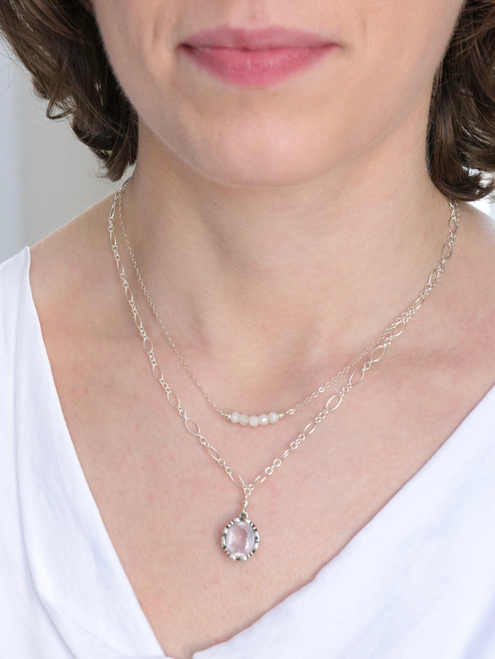 Georgina nh Necklace in Morganite